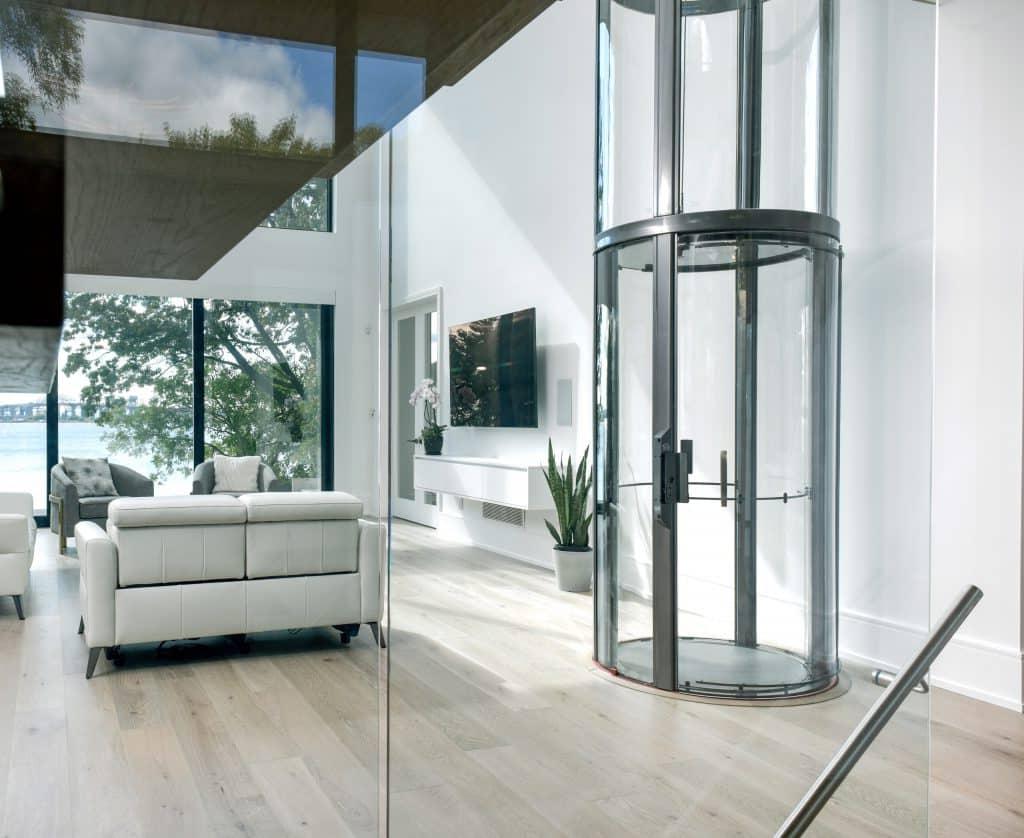 Savaria Vuelift mini glass elevator